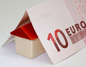 euro geld huis